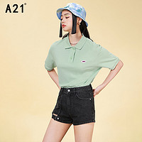 A21 女士简约polo衫