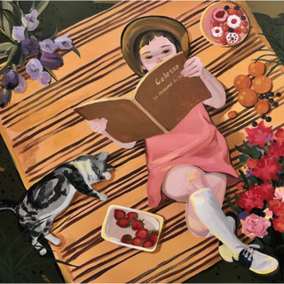 Artron 雅昌 刘晨阳签名版画《La Naissance du jour》72×72cm 沙发背景墙装饰画挂画