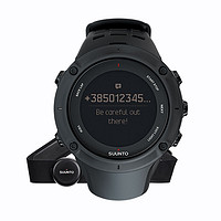 SUUNTO 颂拓 拓野Ambit3系列 智能手表 50mm 黑色精钢表壳 黑色硅胶表带（GPS、电子罗盘、心率）