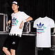 adidas 阿迪达斯 三叶草王嘉尔同款男子运动纯棉印花短袖T恤 FK9974