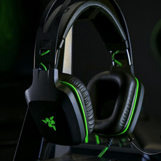 RAZER 雷蛇 雷霆齿鲸 V2 耳罩式头戴式有线耳机 黑色 USB