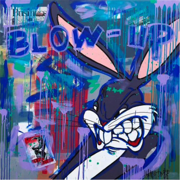 构得艺术 王加诺《兔八哥》61×64cm 2020年 艺术微喷 装饰画玄关卧室