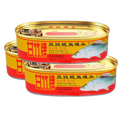 甘竹牌 豆豉鲮鱼罐头227g*3罐