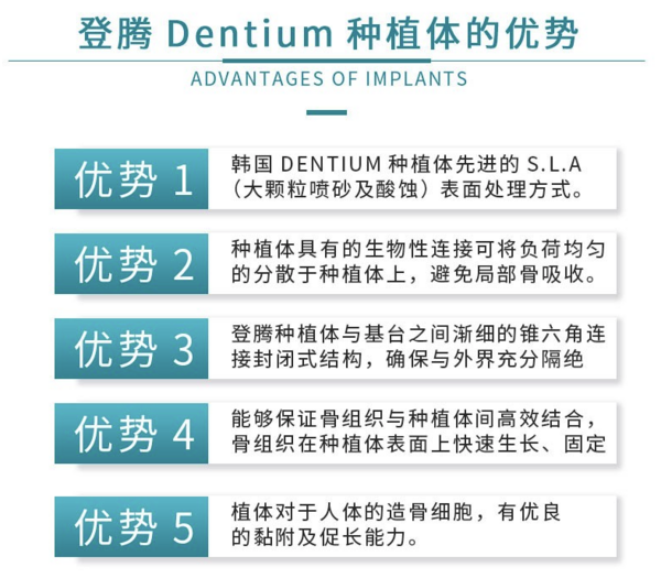 牙管家 韩国Dentium登腾牙齿种植套餐 