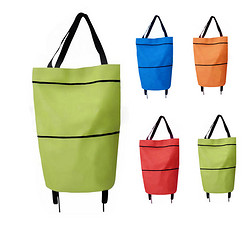 sangdaozi 桑·稻子 ZSD便携式可折叠超市拖轮包轻便大容量买菜包拖轮袋子购物袋