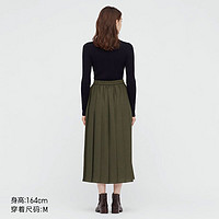 UNIQLO 优衣库 女装 宽褶裙(半身裙初秋 宽褶风琴裙) 443508