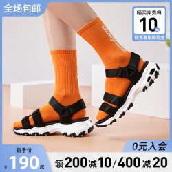 SKECHERS 斯凯奇 Skechers斯凯奇女凉鞋2021新款Dlites厚底魔术贴休闲鞋31514