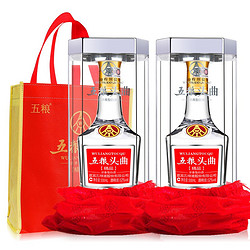 WULIANGYE 五粮液 头曲精品 52度 浓香型白酒 500mL*2瓶 礼盒装