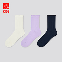 UNIQLO 优衣库 童装/女童 袜子(3双装) 434589 UNIQLO春夏