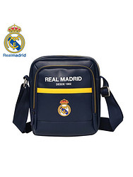 皇家马德里Realmadrid官方正品时尚男女士多功能大容量手提运动户外健身训练商旅行电脑单肩小挎书包背包蓝色