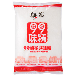 SUSINO 梅花伞 梅花99味精 优质玉米提炼高纯度99% 提味增鲜调味料 大包装1kg/袋
