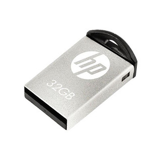 HP 惠普 v222w系列 v222w USB 2.0 车载U盘 带音乐版 银色 32GB USB