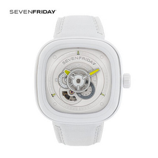 SEVENFRIDAY/七个星期五手表 方形大表盘男士腕表 NFC功能自动机械表P系列防水男女表 P1C/04