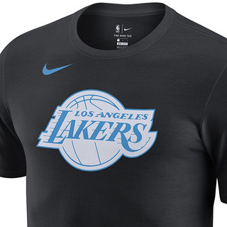 NIKE 耐克 洛杉矶湖人队 Dri-FIT NBA 男子运动T恤 CT9445-010 黑色 S