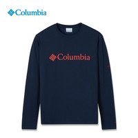 Columbia哥伦比亚21秋冬新品男子撞色LOGO防晒吸湿长袖T恤PM1421 464 S