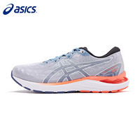 亚瑟士（ASICS）男鞋跑步鞋GEL-CUMULUS 23轻质缓震稳定支撑透气运动跑鞋1011B314灰色/白色 40