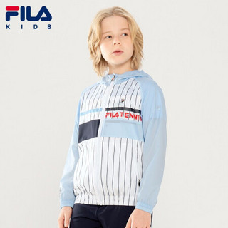 FILA KIDS斐乐儿童2021夏季新款男童运动外套潮 清雅兰-BU 150