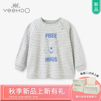 YeeHoO英氏婴儿保暖内衣 纯棉居家打底 迪士尼睡衣 浅灰色188B6546 110cm(建议3-4岁)