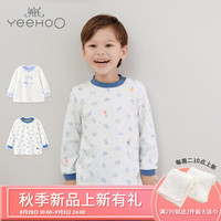 YeeHoO英氏婴儿保暖内衣 纯棉居家打底 迪士尼睡衣 紫罗兰189B7563 90cm(建议1-2岁)