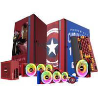 TT(Thermaltake)H6机箱(钢铁侠/美队)+360水冷(钢铁侠/美队)+850W电源(钢铁侠)+机箱风扇(钢铁侠)+键盘