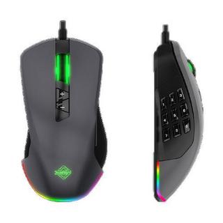 AJAZZ 黑爵 GTI 有线鼠标 5000DPI RGB 灰色