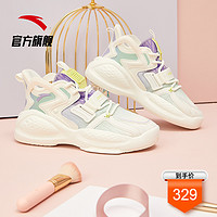 ANTA 安踏 霸道系列女鞋2021新款官网夏季中高帮板鞋运动休闲鞋子女潮鞋