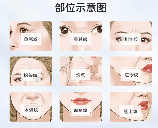 饿了么进囗除皱针2个部位