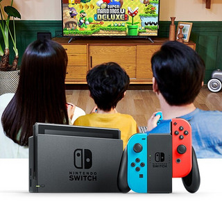 Nintendo 任天堂 Switch系列 HAD-S-KAAGA(CHN) 游戏机 红蓝主机+马派实体卡套装