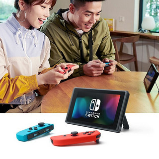 Nintendo 任天堂 Switch系列 HAD-S-KAAGA(CHN) 游戏机 红蓝主机+马派实体卡套装