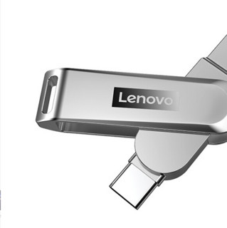 Lenovo 联想 小新系列 X3C USB 3.1 闪存U盘 香槟银 256GB USB/Type-C双口