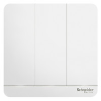 Schneider Electric 施耐德电气 AvatarOn绎尚系列 E8333L1_WE_C1 86型开关 三开单控 镜瓷白