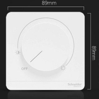 Schneider Electric 施耐德电气 AvatarOn绎尚系列 E8331RD250_WE_C1 86型调光开关 镜瓷白