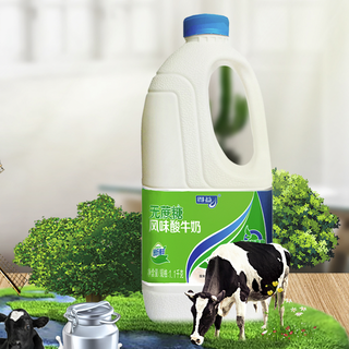 得益 无蔗糖 风味酸牛奶 1.1kg