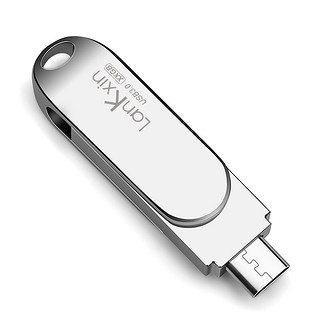 lankxin 兰科芯 手机U盘 FC USB 3.0 U盘 银色 64GB Micro USB口