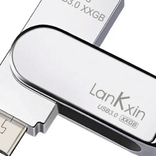 lankxin 兰科芯 手机U盘 FC USB 3.0 U盘 银色 64GB Micro USB口