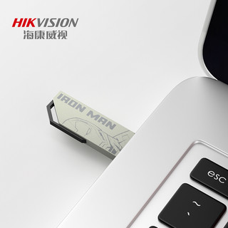 海康威视(HIKVISION)漫威Marvel 128GB USB3.0金属U盘X303刀锋 一体封装防尘防水电脑车载投标高速优盘系统盘