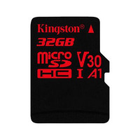 Kingston 金士顿 Micro-SD存储卡 32GB（UHS-1、U3、V30、A1)