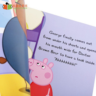 小猪佩奇系列之George Catches a Cold 乔治感冒了 英文原版绘本# 小猪佩奇动画改编