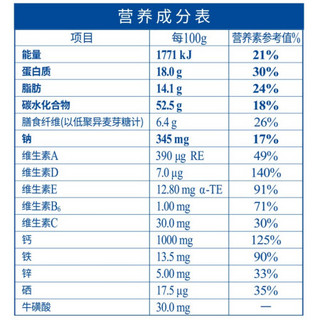 完达山（wondersun）益生菌高钙富硒奶粉  成人中老年富硒奶粉 750g罐装