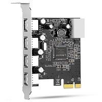 MOGE 魔羯 MC2028 PCIE转4口USB2.0 扩展卡