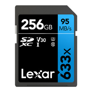 Lexar 雷克沙 633X SD存储卡 256GB（UHS-I、V30、U3）