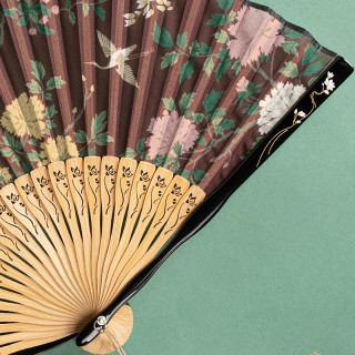 毕业礼物玉堂富贵折扇赭赤天蓝头青竹扇骨扇子创意礼品数码印花手工装裱故宫博物院文创七夕情人节礼物赭赤 报价价格评测怎么样 什么值得买