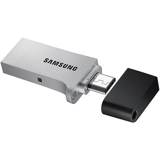 SAMSUNG 三星 DUO系列 USB 3.0 U盘 金属银 64GB Micro USB口