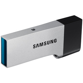 SAMSUNG 三星 DUO系列 USB 3.0 U盘 金属银 64GB Micro USB口