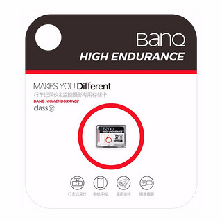 BanQ HIGH ENDURANCE V30 Micro-SD存储卡 16GB（UHS-I、V10、U1、A1）