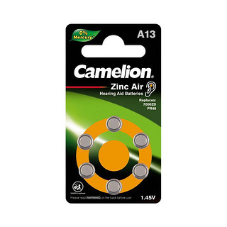 Camelion 飞狮 PR48 锌空电池 1.45V 6粒装