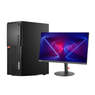 Lenovo 联想 ThinkCentre E76 19.5英寸 商用台式机 黑色 (酷睿i3-8100、核芯显卡、4GB、1TB HDD、风冷)