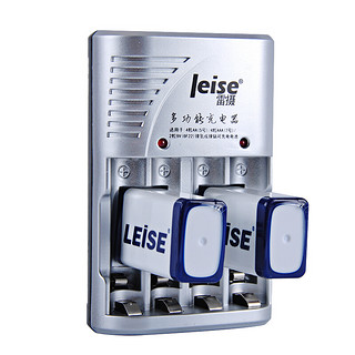 leise 雷摄 280 镍氢充电电池 9V 280mAh 充电套装 2粒装