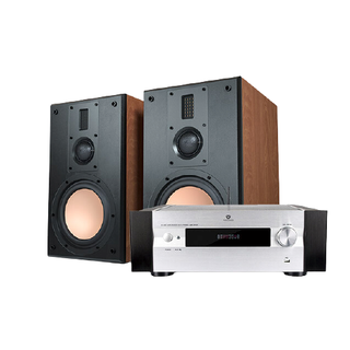 HiVi 惠威 D8.1 2.0声道 客厅 Hi-Fi音箱 樱桃木纹 +AD-86D 发烧升级版