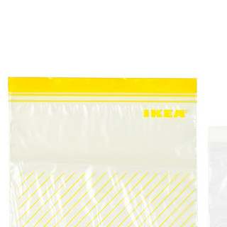 IKEA 宜家 IKEA00001669 双重密封保鲜袋 2.5L*25个+1.2L*25个 黄色+白色